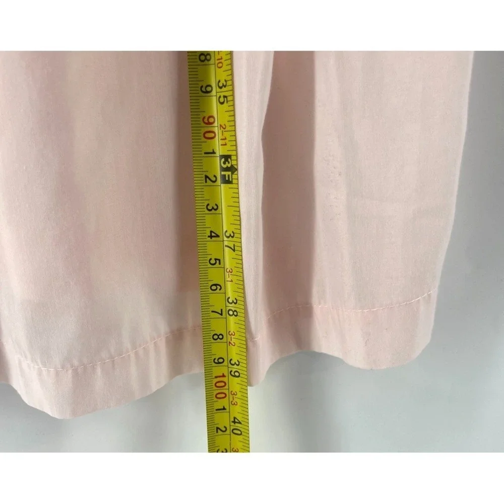 Vintage BARBIZON Nightgown L Pink Babydoll Sleeveless Lace Trim Pintucks Cottage